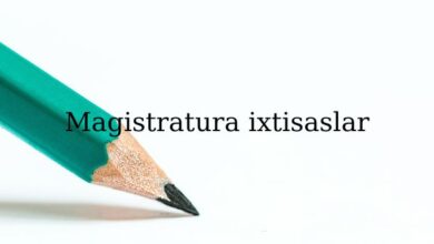 Photo of Magistratura ixtisaslar