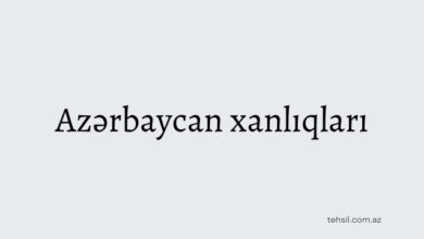 Azerbaycan xanliqlari