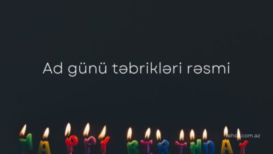 Ad gunu tebrikleri resmi