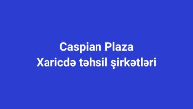 Caspian plaza xaricde tehsil